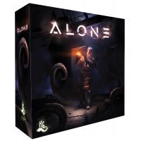 Alone es un juego de mesa asimétrico donde un personaje, se enfrenta a las criaturas del mal que controlan todo el mapa.