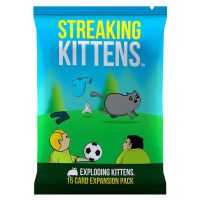 Streaking Kittens es una expansión de 15 cartas para Exploding Kittens el juego de mesa más alocado y explosivo.