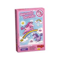 Unicornio Destello: El tesoro de las nubes es un juego infantil con Unicornios de madera y tablero reversible.