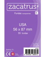 Fundas Zacatrus USA (56 mm X 87 mm) (55 uds)